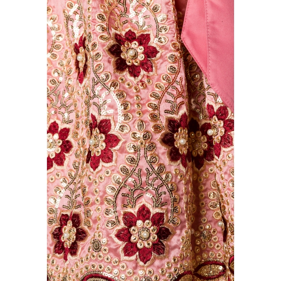 Premium Dirndl roze/rood