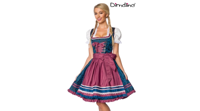 Premium Dirndl navy/bordeaux