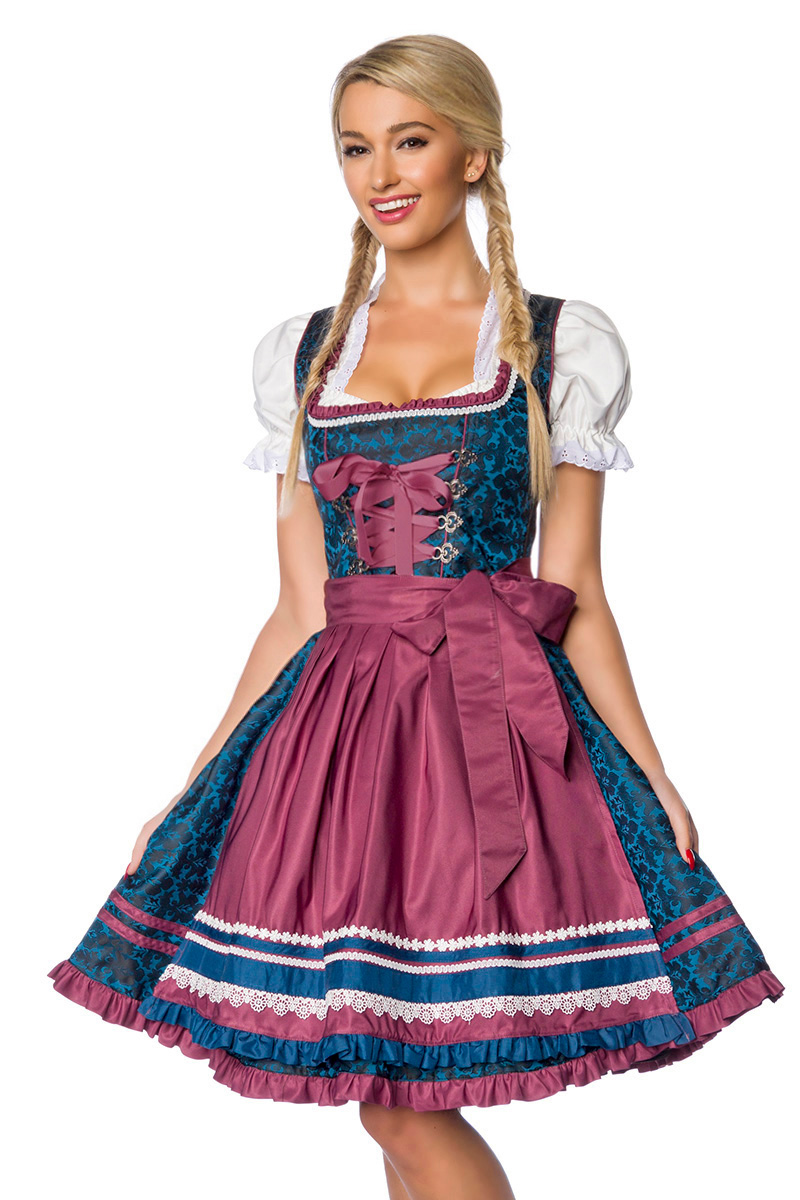 Premium Dirndl navy/bordeaux
