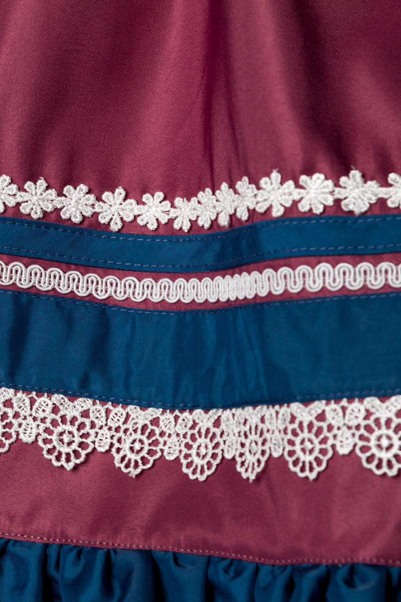 Premium Dirndl navy/bordeaux