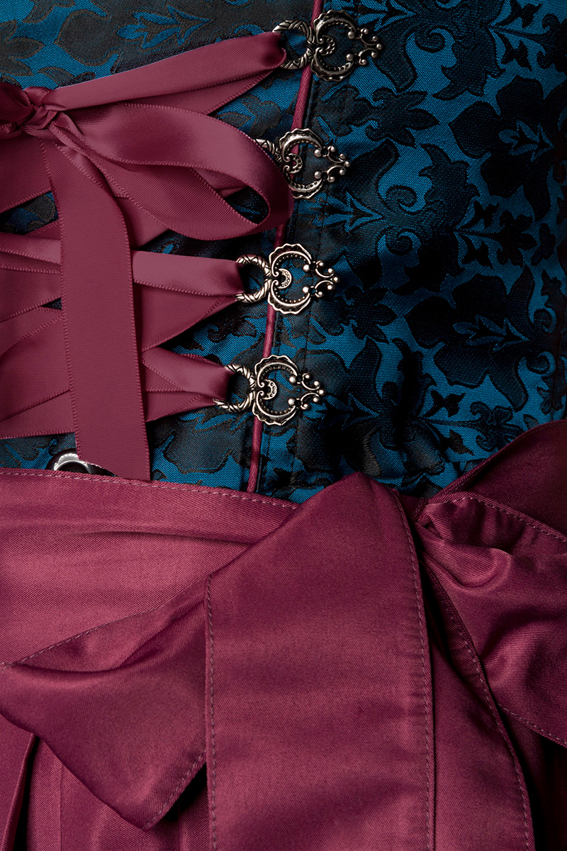 Premium Dirndl navy/bordeaux