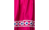 Traditionele Karodirndl roze/blauw geruit