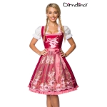 Premium dirndl met borduurwerk roze/rood Premium dirndl met borduurwerk roze/rood