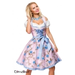 Dirndl met bloemschort zacht roze Dirndl met bloemschort zacht roze