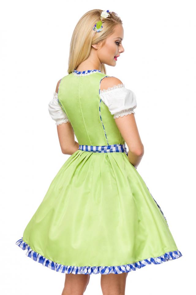 Onderborstdirndl met geruite schort