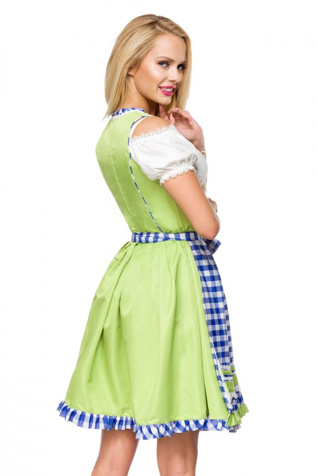 Onderborstdirndl met geruite schort