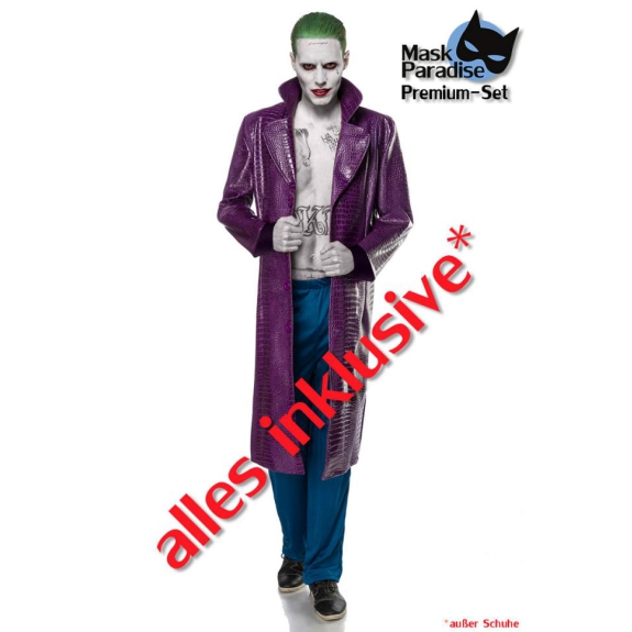 Trouw contant geld Opa Mask Paradise The joker kostuum - Burlesque online