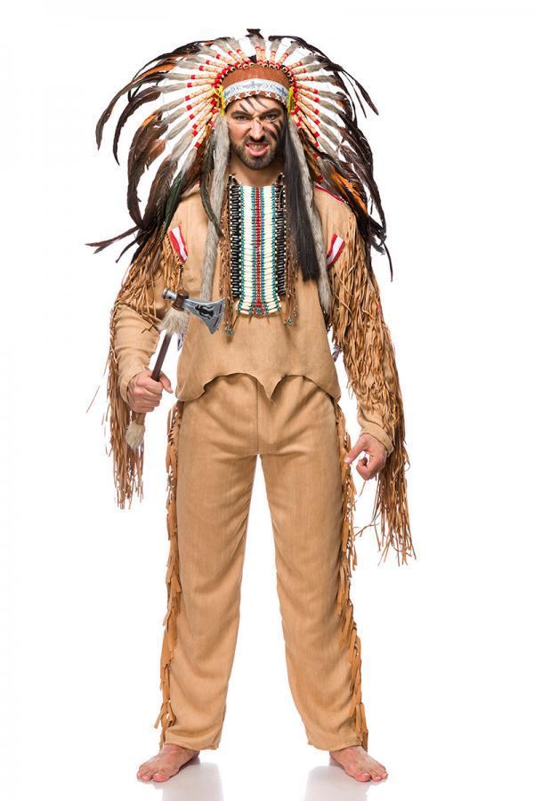 Indiaan kostuum man