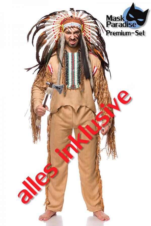 Indiaan kostuum man