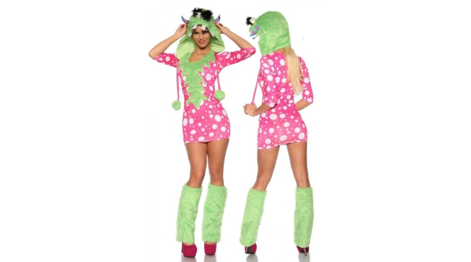 Sexy monster kostuum