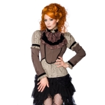 Steampunk-blouse met jabot Steampunk-blouse met jabot