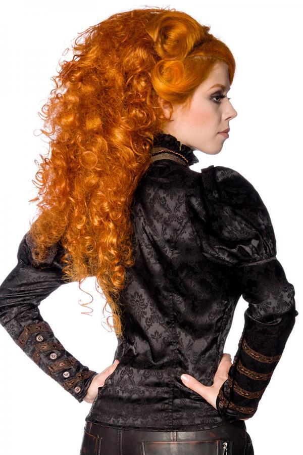 Steampunk-blouse met afneembare jabot