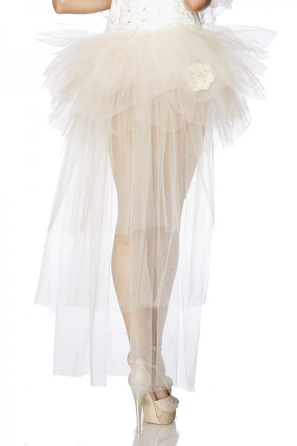 Tulle rok met rozen
