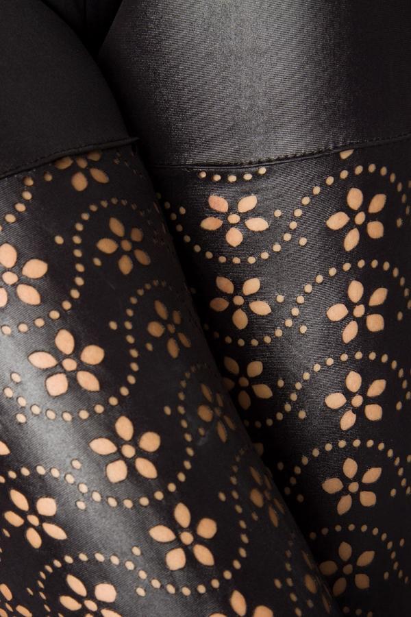 Legging met kantpatroon