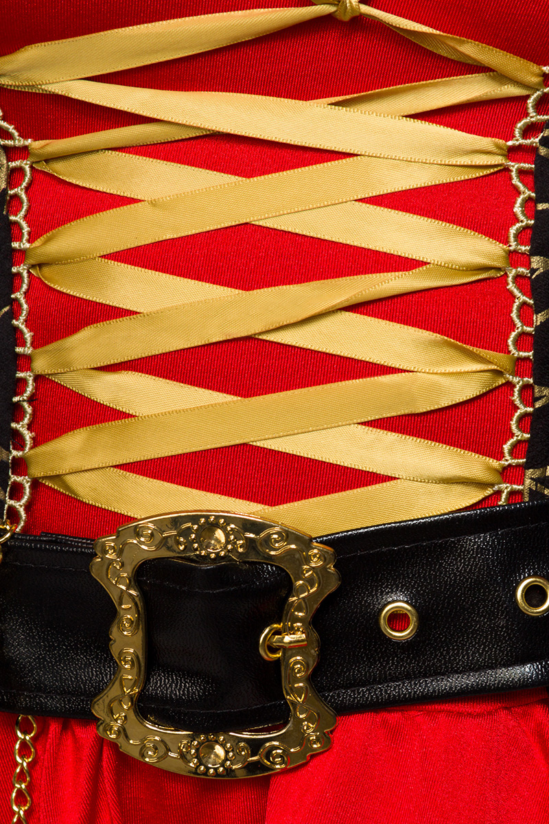Sexy piratenkostuum rood