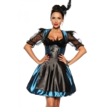 Dirndl jurk blauw/zwart veren Dirndl jurk blauw/zwart veren