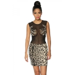 Stretchjurk handen panterprint