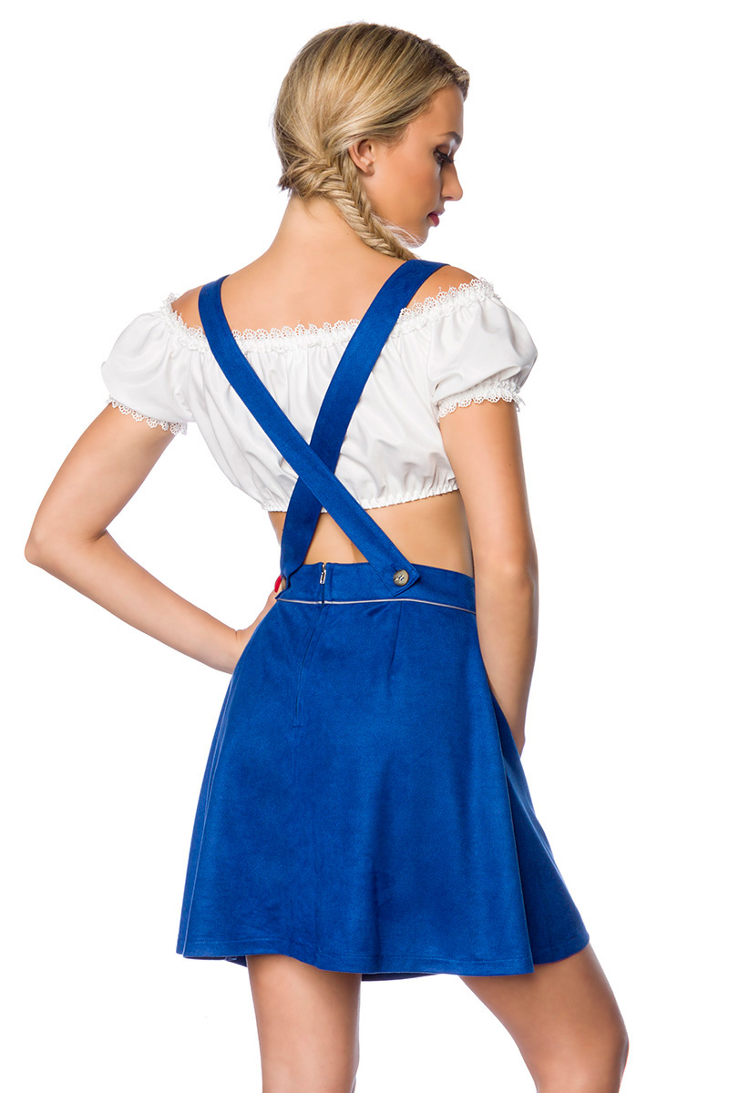 Traditionele rok met borduurwerk Blauw