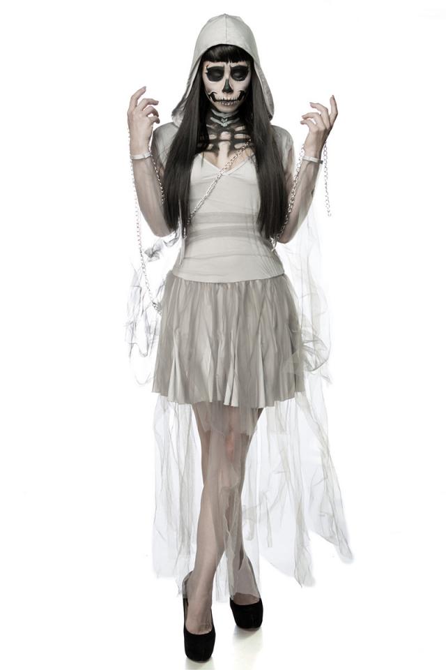 Skelet Ghost kostuum