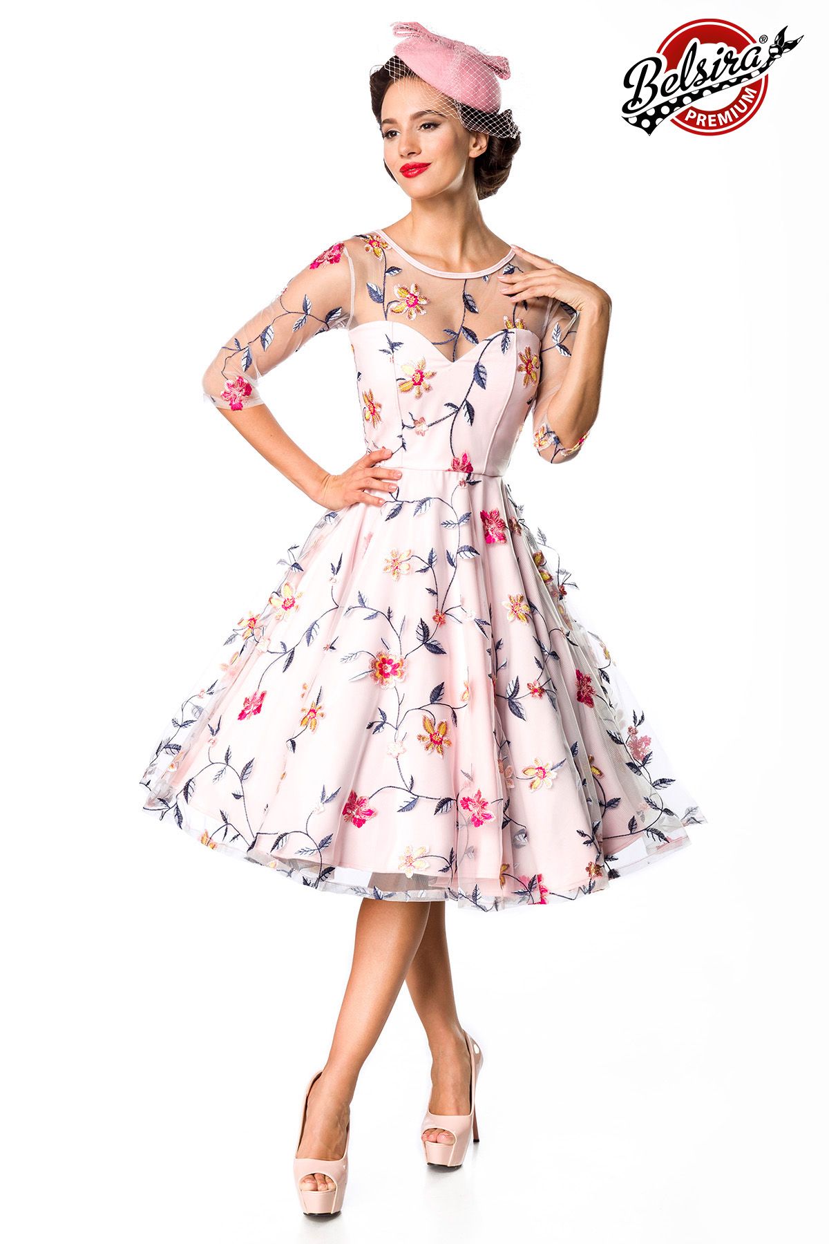 Belsira retro bloemenjurk