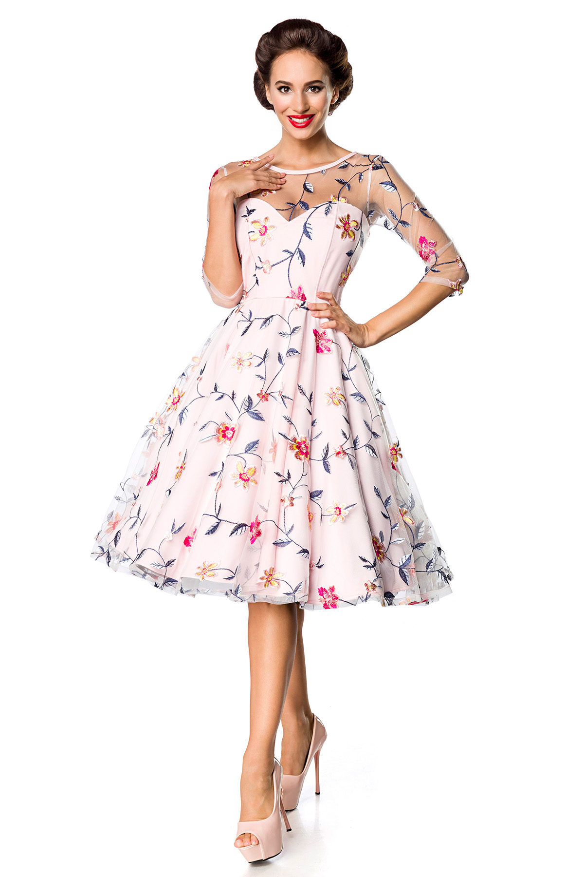 Belsira retro bloemenjurk