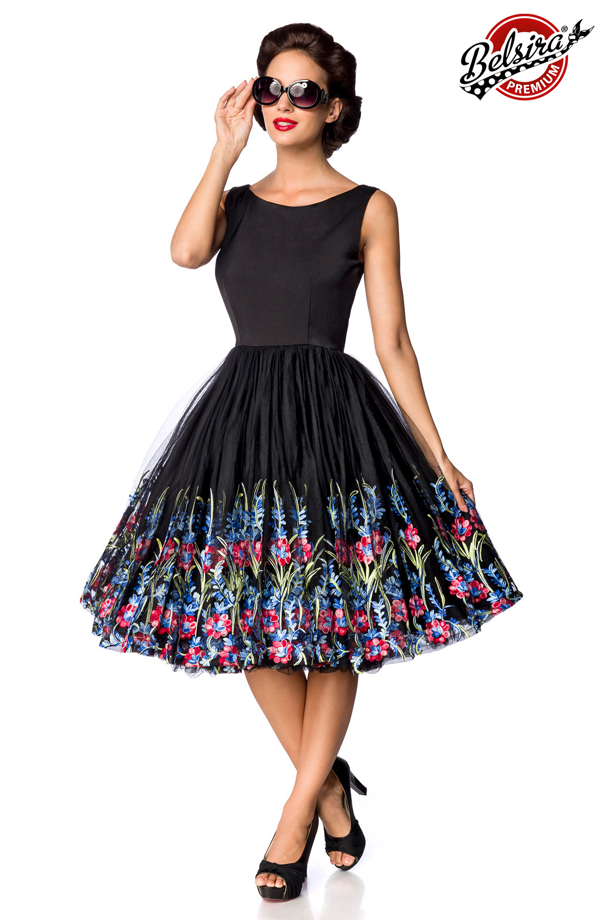 Belsira retro bloemenjurk