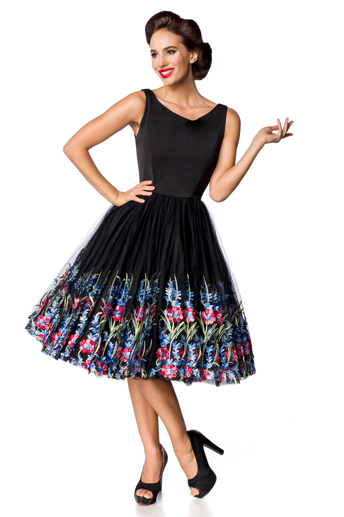 Belsira retro bloemenjurk