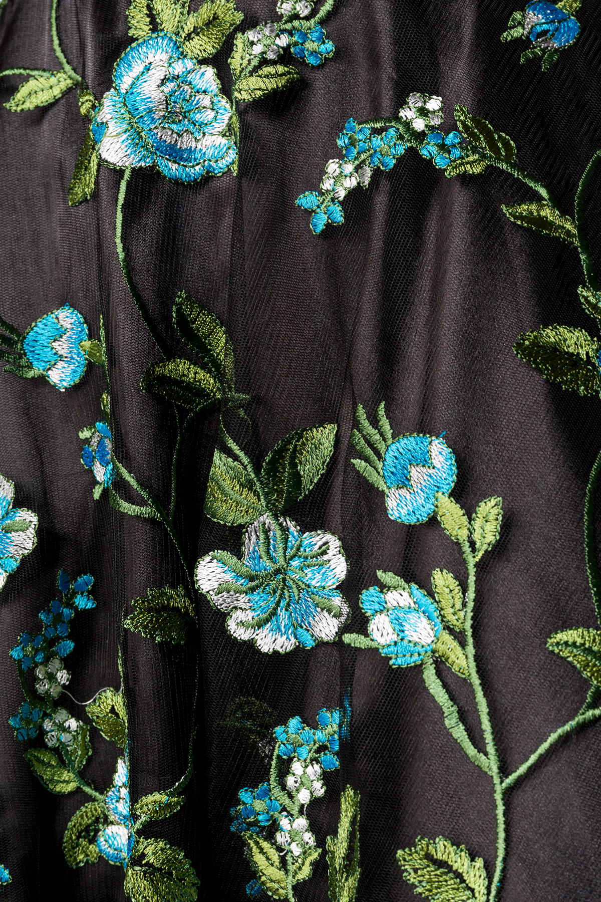 Belsira retro bloemenjurk zwart 