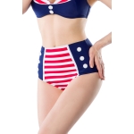 Vintage bikinibroekje sailor blauw/rood Vintage bikinibroekje sailor blauw/rood