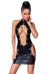 Saresia wetlook mini-jurk Saresia wetlook mini-jurk