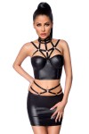 Wetlook set met rok Wetlook set met rok